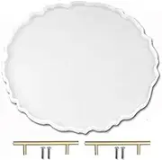 RESINWORLD 13 Inch Large Silicone Tray Mold, Round Shaped Epoxy Resin Geode Tray Molds DIY for Making Resin Tray Home Decoration