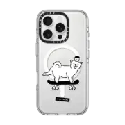 iPhone 16 Pro Clear Case MagSafe Compatible SKATER DOG