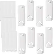 Wall Hooks for Picture Frames, Self-Adhesive, 8 Sawtooth Picture Hangers, 12 Removable Adhesive Strips,No Nails Picture Hooks（White）