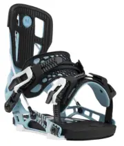 2025 Nidecker FLOW NX2 Fusion Cyan Blue Snowboard Bindings NEW Large (8-11.5)