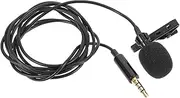 AKOOSY Lapel Microphone Condenser Clip Microphone for Computer Recording Live Streaming and Lectures High Sensitivity Ergonomic Design Material
