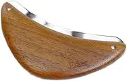 Esker Body Plane – Premium Teak Wood & Colloidal Sterling Silver Exfoliator | Gentle Skin Massager for Dead Skin, Oil & Impurity Removal | Clean Skin | Inspired by Ancient Rituals