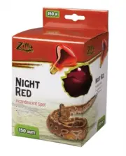 Zilla Night Red Basking Spot Bulb 150W Reptile Terrarium Lamp Light