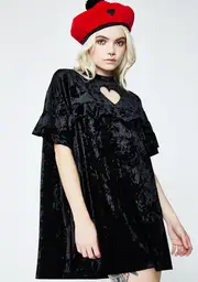 [Lazy Oaf] Crushed Heart Frilly Tee