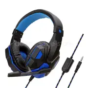 3.5mm Gaming Headset With Microphone Adjustable Headphones For PC Game/Phone C