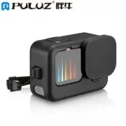 For GoPro HERO9 Black Silicone Protective Case Skin + POM Side Interface Cover