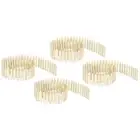4pcs Miniature Garden Fence, 35 Inch Long Decorative Picket Fence, Wood Color