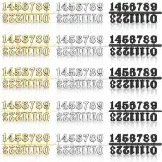 15 Sets Clock Numerals Kit in Black Silver Gold DIY Digital Clock Numbers Clo...