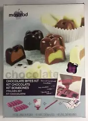 Mastrad Chocolate Bites Kit 2 Molds 1 Deco Pocket 1 Spatula 1 Booklet