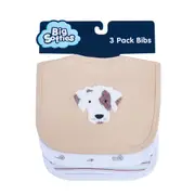 Big Softies 3 Pack Applique & Printed Bibs, Boy