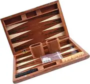 Ronyme Backgammon Game Set for Travel, Compact Board for Family Fun, Style C