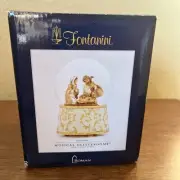 *New* Fontanini Nativity Musical Glitterdome Snowglobe O Holy Night 2017 59079