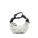 [Innerraum] Innerraum Pearl-embellished Carabiner Clutch Bag ONE SIZE WHITE