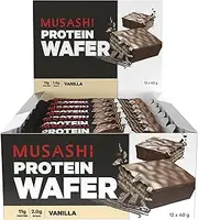 Musashi Protein Wafer Bar Vanilla 40 g, 12 Pack