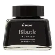Pilot TSUWAIRO Black Pigment Fountain Pen Ink 30ml Bottle INK-30TW