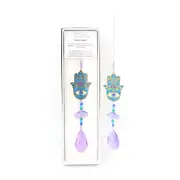 Gibson Gifts Spiritual Suncatcher Hamsa Hand Hanging Display Home/Room Decor