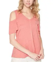 Sanctuary Clothing Womens Dahlia Pullover Blouse, Red, Small