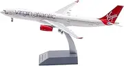 Pre-Built Model Aircraft 31CM Finished Alloy Airplane Replica 1/200 for Virgin Atlantic A330-300 G-VKSS Civilian Collectible Aircraft Miniature Airplane Model