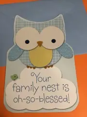 Baby Boy Newborn Congrats New Baby Oh So Blessed 5.5”x8” Hallmark Greeting Card