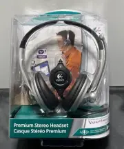 LOGITECH Headphones NEW w/ Microphone Headset Volume Control Premium Stereo(C-4)