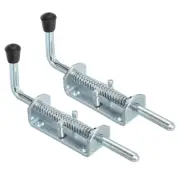 2Pcs Spring Loaded Latch Pin 8.66" Iron Security Latch Sliding Barrel Bolt Lock