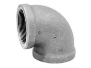 Anvil 8700124400 Galvanized Malleable Iron 90 Degree Elbow 2 in. NPT Female