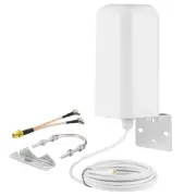 High Gain 10dBi External SMA Male/Dual TS9 4G LTE 5G Signal Booster Outdoor A...