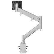 ATDEC FORTIS Heavy Duty Dynamic Monitor Arm. F-Clamp Desk Fixing. Min. Load 6kg. Max Load 16kg. Up to 49" screens. Silver AWMS-HXB-H-S-V