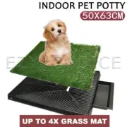 Dog Pet Potty Grass Puppy Training Portable Mat Toilet Large Loo Pad Tray Indoor