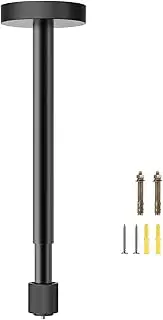 Aurzen Projector Ceiling Mount with New Gimbal, 15.75" - 23.62" Adjustable Length, ¼-Inch Screw, Compatible with TMY, HAPPRUN, Yaber, Epson & Most Projectors, Ceiling/Wall Use with Adjustable Angle