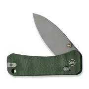 WE Knife Banter 2 23075-3 Green Canvas Micarta CPM S35VN Steel Knife
