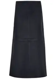BY Malene Birger Simoas Leather Midi Skirt - Navy - 42 (UK14 / L) 42 (UK14 / L)