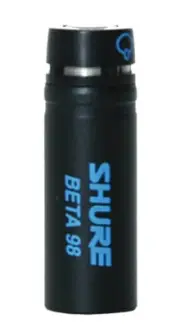 Shure BETA98S Mini Condenser Instrument Microphone with Inline XLR Preamp