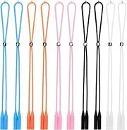 [ZAHD] Pack of 10 Glasses Strap Sports Glasses Strap Adjustable Silicone Glasses Strap Sunglasses Adjustable Glasses Strap for Sports Glasses Silicone Strap, brown, Small
