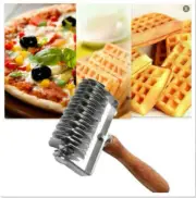 Metal Lattice Roller Cutter Cookie Pie Pizza Bread Pastry Baking Kitchen Tools