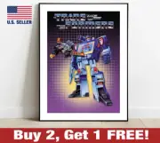 Transformers G1 Soundwave Box Artwork Poster 18" x 24" Print Retro Wall Art 80s