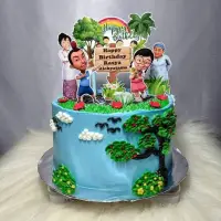 在飛比找蝦皮購物優惠-Upin ipin 定制生日蛋糕裝飾