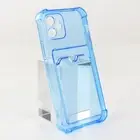 TPU Clear Card Slot Phone Case For iPhone 11 12 13 14 15 Pro Max