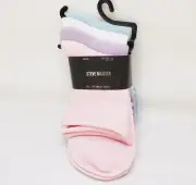 Steve Madden Women’s 4 Pack Roll Top Anklet Socks Size 5-10