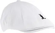 [Beavorty] Striated Rabbit Beret Hat Lightweight and Washable Cap for Boys for All Seasons and Outdoor Activities Stylish and Skin Friendly Design White