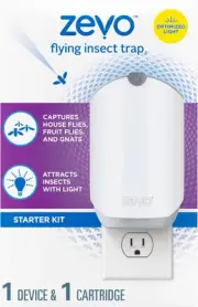 Zevo Flying Insect Trap for Indoors: Light Trap Captures Fruit Flies, Gnats a...
