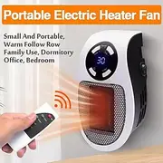Wall Space Heater, Portable Electric Heater with Programmable Adjustable Thermostat, Overheat Protection, Precise LED Display, Heater for Office Dorm Room