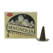 HEM - Magnolia - 120 Incense Cones - Bulk Box - Indian Dhoops