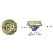 Tridon Non Locking Fuel Cap Metal Bayonet 34mm for Chrysler Valiant CL CM Sigma