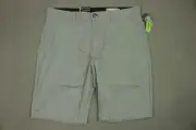 Volcom Brand Frickin Chino Shorts Mens Size 36 Gray Modern Straight New