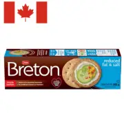 Breton Reduced Fat & Salt Crackers, 200g, Vegan, 70% Less Fat, 35% Less Sodium,