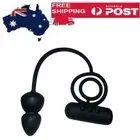 COCK RING DOUBLE VIBRATING WITH ANAL PLUG PENIS RING DELAYS ERECTION MEN SEX TOY