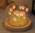 Tulip Night Light DIY Artificial Flowers Bedside Lamp Birthday Mothers Day Gift