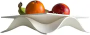Modern Wave Fruit Bowl – Elegant Decorative Centerpiece for Kitchen & Dining Table, Minimalist Sculptural Fruit Holder