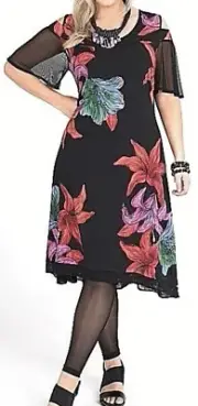 NWT ~ ts TAKING SHAPE [sz M 18 20] Summer Glam Santorini jersey dress rrp $140